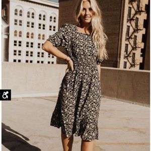 Böhme Violetta floral midi dress